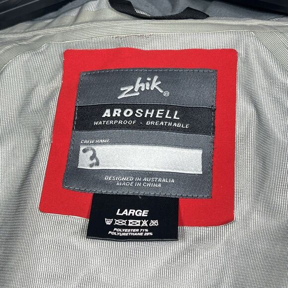 ZHIK Jacket Mens Size Large Red AroShell Relaxed Regular Fit Waterproof Jacket - Picture 12 of 16